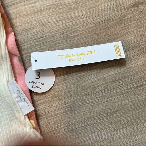 NWT Cream and Pink Onesie Set - Picture 7 of 7